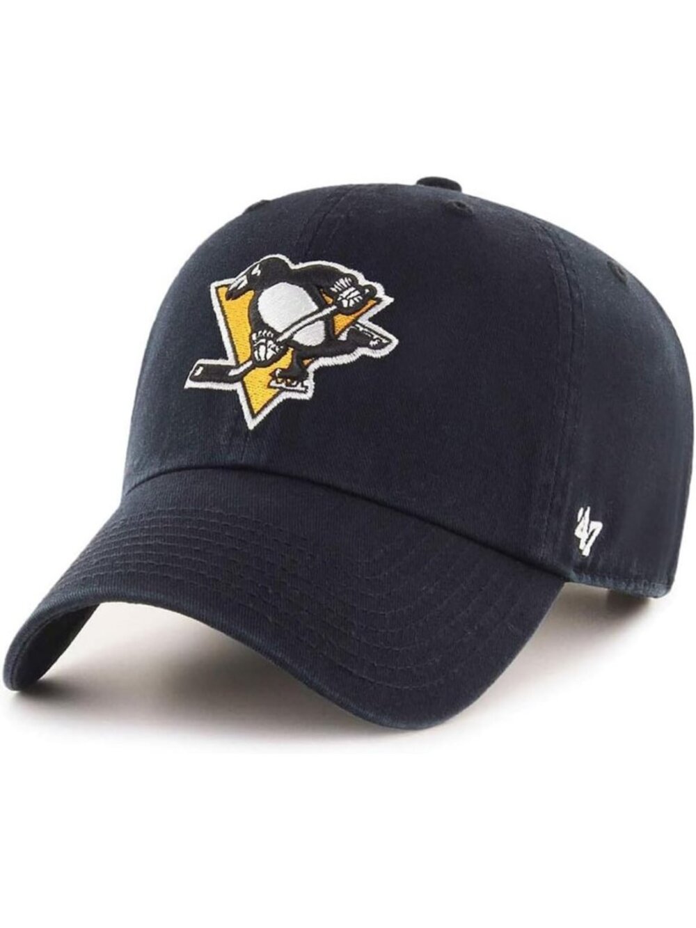 Colorful NHL Team Logo Adjustable Dad Hat - Clean Up Style, Perfect for Fans